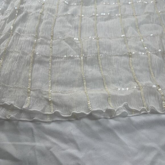 Velvet Graham & Spencer Cecilia Short Sleeve Silk &‎ Sequin Top Size Small - Picture 5 of 6